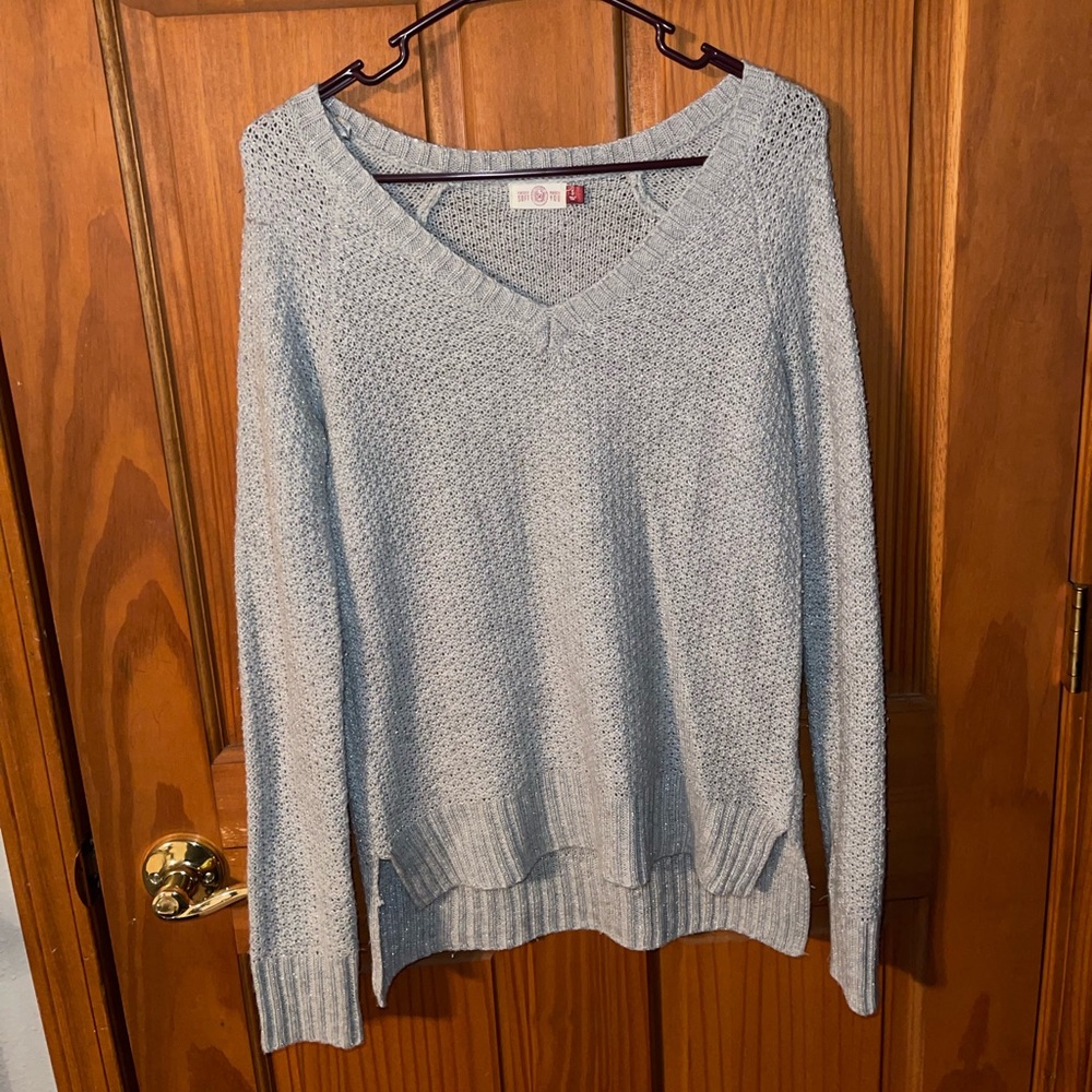 SO grey sweater
